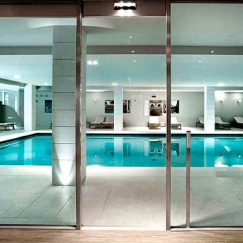 Cerramiento de vidrio para spa